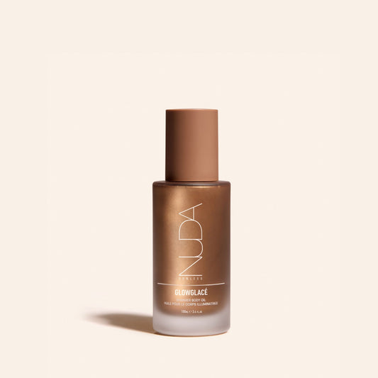 Glow glacé Huile sèche scintillante pour le corp