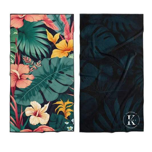 Serviette en microfibre - Fleur tropical