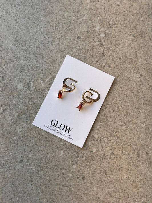 Boucles d’oreilles Gia Orange - Or