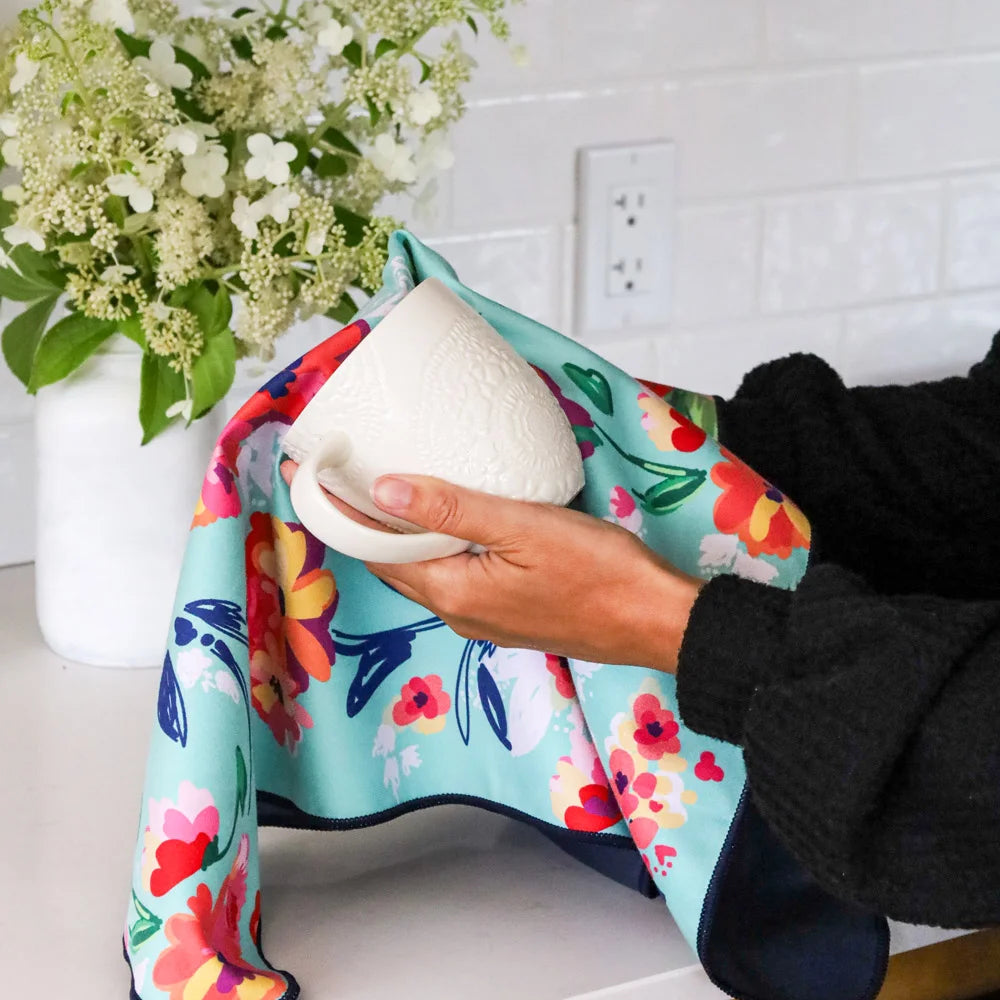 Linge à vaisselle en microfibre – Fleur de printemps