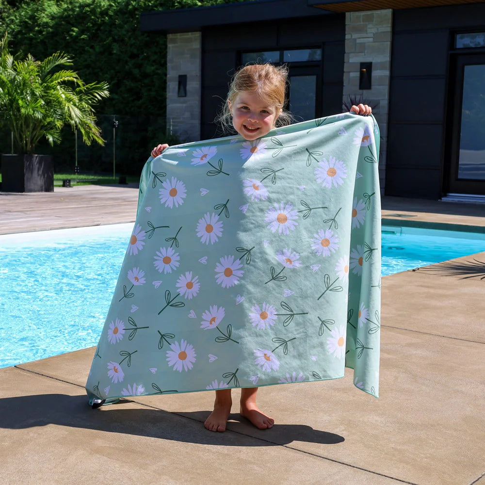 Serviette en microfibre – Marguerite délicate