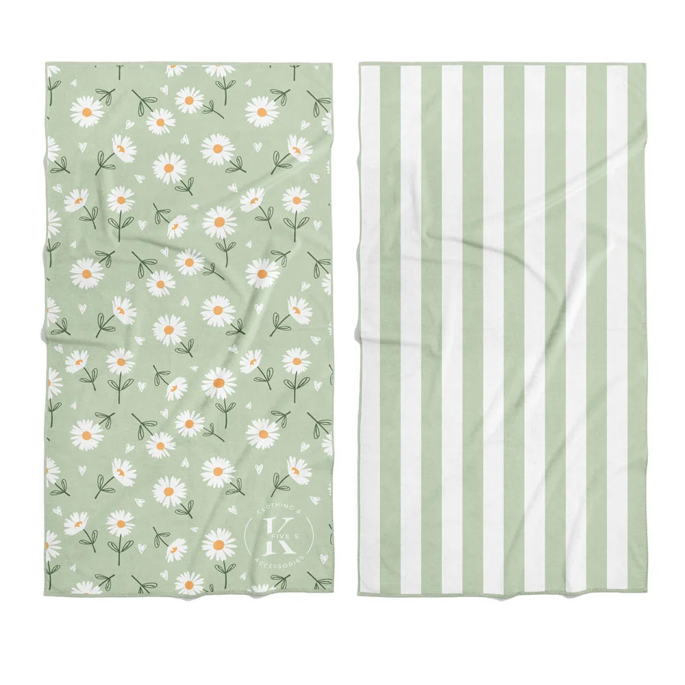Serviette en microfibre – Marguerite délicate